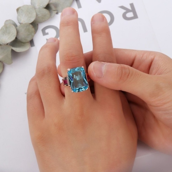 10.4CT Aquamarine Rose Gold Filled New - Picture 4 of 5